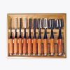 Woodworking Fujihiro (Chutaro Imai) | Fujihiro Bench Chisel Set Of 10 (Multiple Hollows)