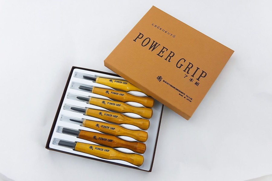 Woodworking etc | Power Grip Woodcutting Chisel Set Of 7