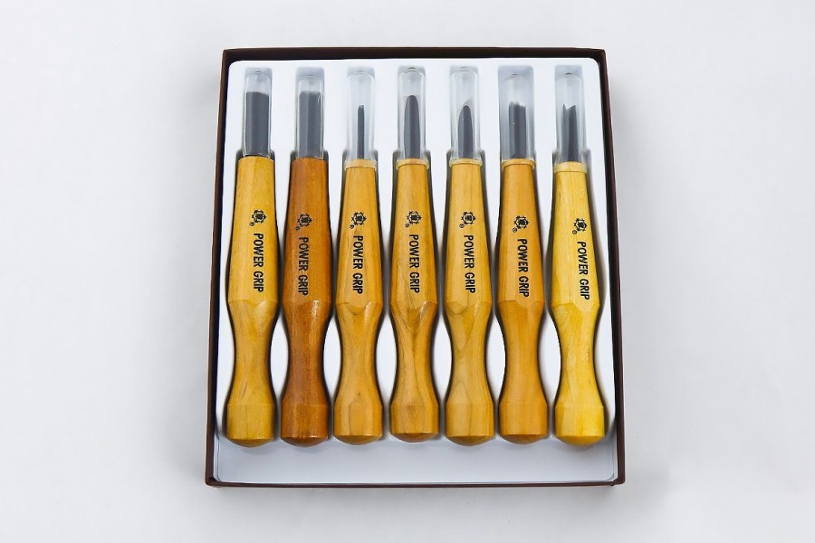 Woodworking etc | Power Grip Woodcutting Chisel Set Of 7