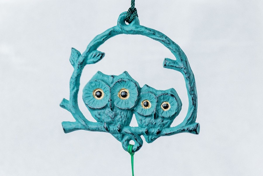 Miscellaneous etc | Wind Chime Owls On Branch