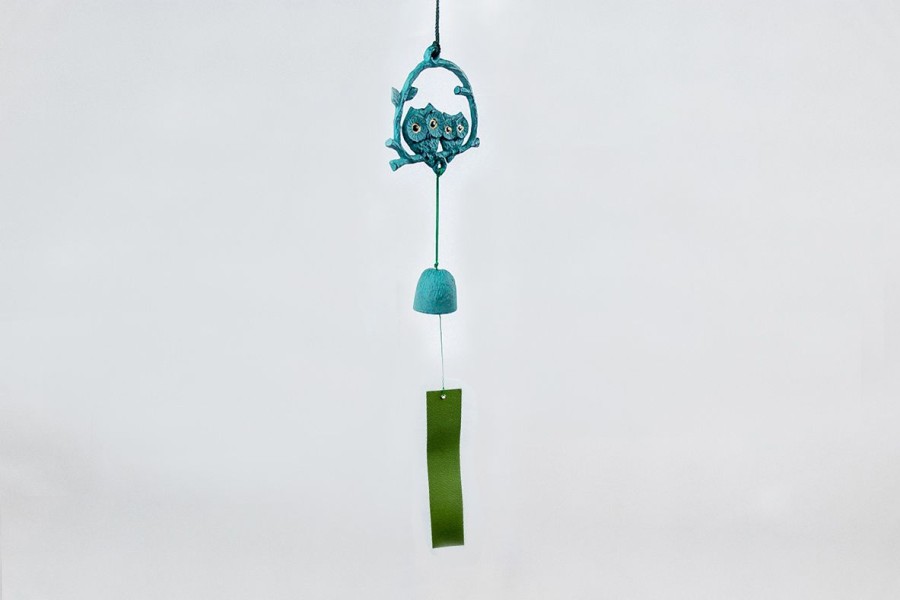 Miscellaneous etc | Wind Chime Owls On Branch