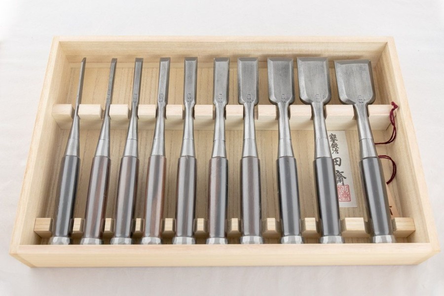 The Vault etc | Tasai 10 Pc Bench Chisel Set Migaki Finish Single Hollow